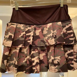 Faye + Florie Lisa 2 Tier Camo Tennis Skirt